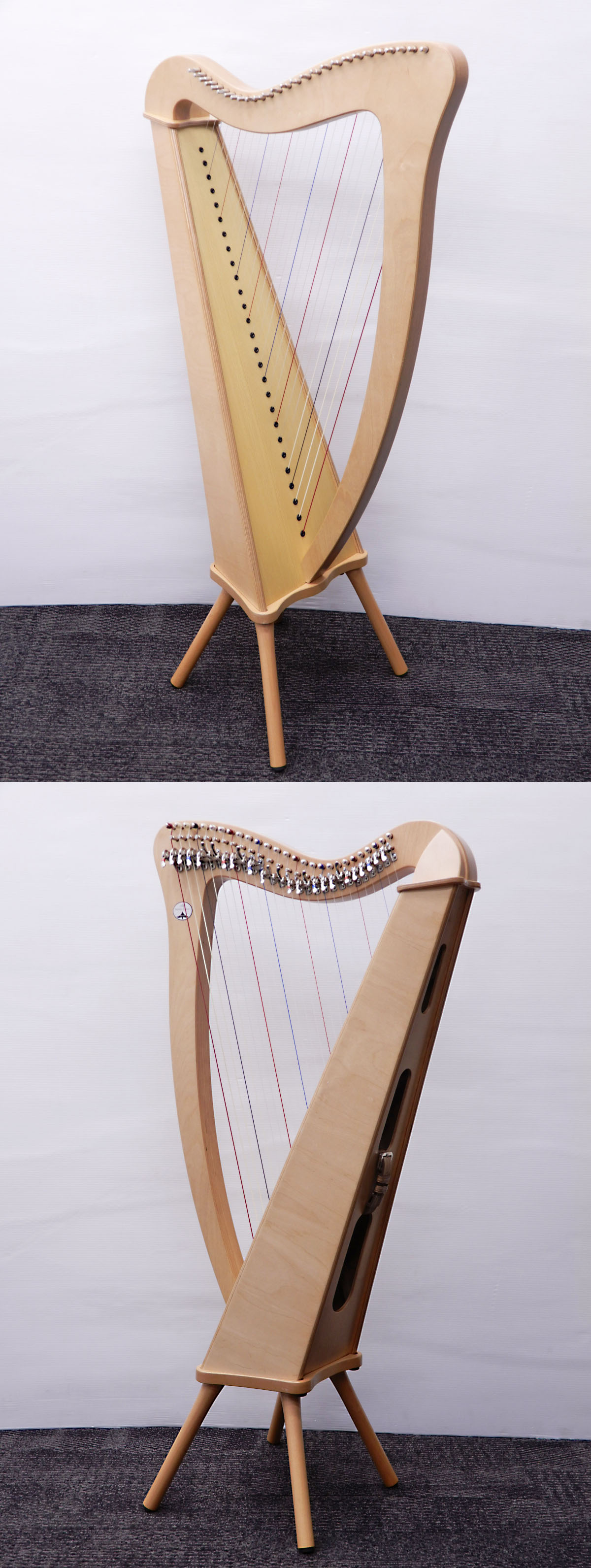 ◯ B) 引取歓迎 CAMAC HARPS B27 Camac Harp ハープ カマック 27弦 for