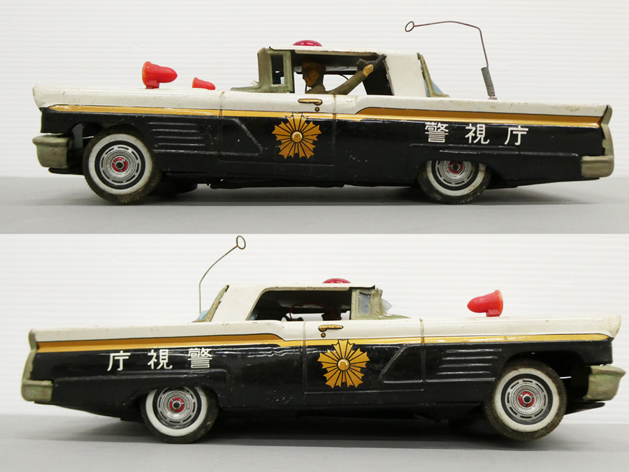 ○D) 当時物!!昭和レトロ 玩具 ブリキ自動車 警視庁 パトカー 日本製