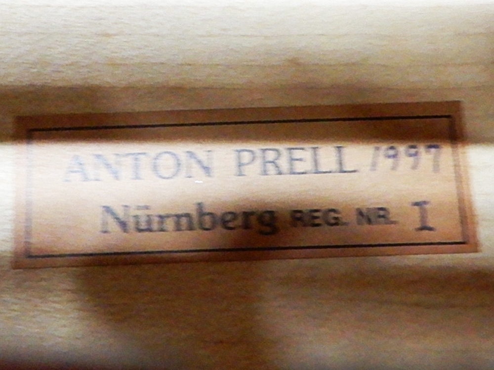 100%新品爆買い◆◎ドイツ製 Anton Prell Nurnberg REG.NR.I 1997年製 NO.1 チェロ アントンプレル ハードケース付き チェロ