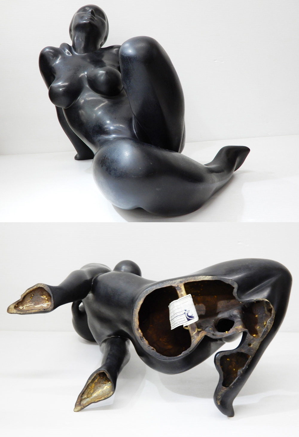 新価格◆◎2点セット! フランス彫刻家 Patrick Drouin パトリック・ドゥルーアン 裸婦像 ブロンズ 女性像 オブジェ 西洋彫刻