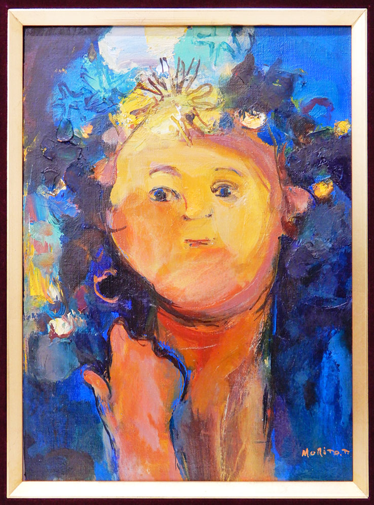 直営 店 購入 肉筆 田辺守人 花の女神 フローラ 油彩 抽象 人物画 F4号 在銘 額装入り ローマ神話 女神像 女性 抽象画 油絵 絵画 実力画家 ショッピング廉価 Plast Org