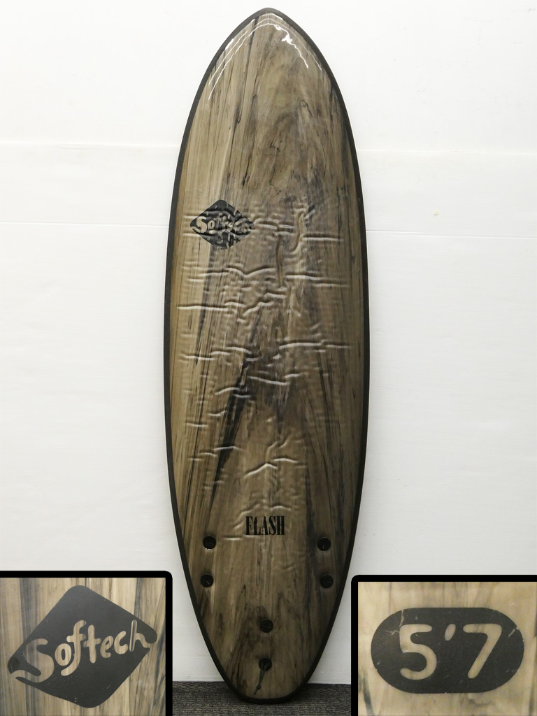 【やや傷や汚れあり】♯ SOFTECH サーフボード FLASH 5'7 (170.2cm) ソフテック ソフトボード フラッシュ 5.7 ...