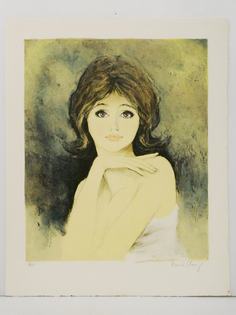 ♯ ベルナール・シャロワ 裸婦 リトグラフ 版画 限定275部制作 額装 